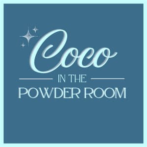 coco in the powder room